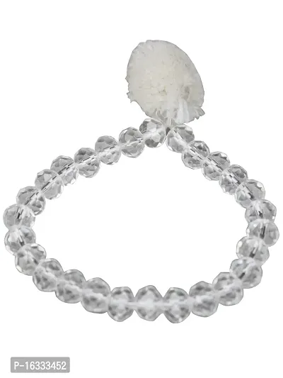 Om ssvmb9 Crystal Semi Precious Stone Bracelet Lovingly Hand-Tied Knots With Elastic Thread For Will Power Wear Everday Round Beads Stone Unisex Bracelets-thumb4