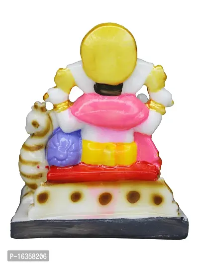 Om ssvmb9 Marble Ganesh Idol for Pooja Room Ganesha Statue for Home Decor Ganpati Idol God of Success and Luck Diwali Gifts Ganesh Ji Murti for Home Puja 4.5 Inch-thumb4