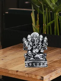 Om ssvmb9 Marble Panchmukhi Ganesh Idol for Home Decor Ganesha Idol for Car Dashborad and Ganpati Statues for Living Room Ganesh ji Murti for Showpiece Figurine Home Decor Main Door Entrance-thumb2