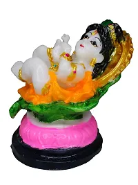 Om Marble Lord Krishna Makhan Chor Idol Sculpture Decorative Statue Figurine Showpiece for Pooja Room Temple Shelf Showcase Table Home Decoration and House Warming 3.2 Inch-thumb4