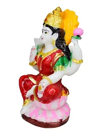 Om ssvmb9 Marble Lakshmi Devi Idol Statue for Home Puja Goddess Laxmi Idols/Murti Showpiece for Temple Pooja Room Diwali Decoration Gifts for Family Friends 4.2 Inch-thumb2