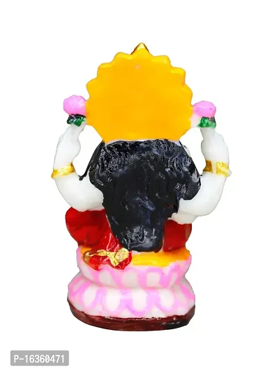 Om ssvmb9 Marble Lakshmi Devi Idol Statue for Home Puja Goddess Laxmi Idols/Murti Showpiece for Temple Pooja Room Diwali Decoration Gifts for Family Friends 4.2 Inch-thumb4