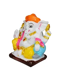 Om ssvmb9 Marble Ganesha Idol for Home Decor/Gift Ganesh Murti for Home Puja Temple Ganeshji Statue for Happiness Showpiece Figurine 3 Inch-thumb3