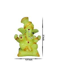 Om ssvmb9 Marble Marble Ganesh Idol for Pooja Room Ganesha Statue for Home Decor Ganpati Idol God of Success and Luck Diwali Gifts Ganesh Ji Murti for Home Puja(3x1.5x1 Inch)-thumb3