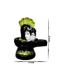 Om ssvmb9 Marble Mahadev/Shiv/Shiva/Sankar Idol/Shiivling/Shivlinga/Shivlingam Murti/Statue for Worship, Home Room Decor Showpiece Temple/Mandir Puja/Pooja 4 Inch-thumb1