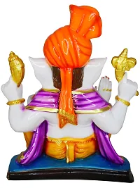 Om ssvmb9 Marble Ganesha/Ganeshji Murti for Home Decor Showpiece Figurine Ganpati Idol God of Success and Luck, Diwali Gifts Ganesh Statue Puja/Pooja 9 Inch-thumb2