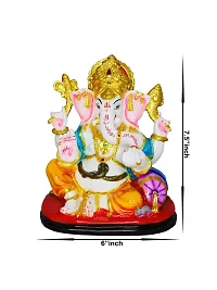 Om ssvmb9 Marble Ganesh Idol for Pooja Room Ganesha Statue for Home Decor Ganpati Idol God of Success and Luck Diwali Gifts Ganesh Murti for Home Puja 7.5 Inch-thumb1