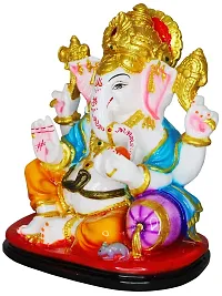 Om ssvmb9 Marble Ganesh Idol for Pooja Room Ganesha Statue for Home Decor Ganpati Idol God of Success and Luck Diwali Gifts Ganesh Murti for Home Puja 7.5 Inch-thumb2