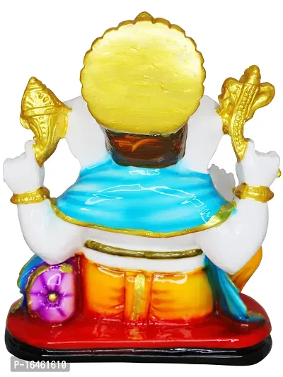 Om ssvmb9 Marble Ganesh Idol for Pooja Room Ganesha Statue for Home Decor Ganpati Idol God of Success and Luck Diwali Gifts Ganesh Murti for Home Puja 7.5 Inch-thumb5