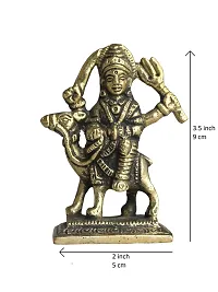 Om ssvmb9 Brass Dasa/Dasha MATA/Momai Maa/Durga Murti/Idol/Statue for Home Puja/Pooja Temple/Mandir (3.5 Inch, Gold Color)-thumb1