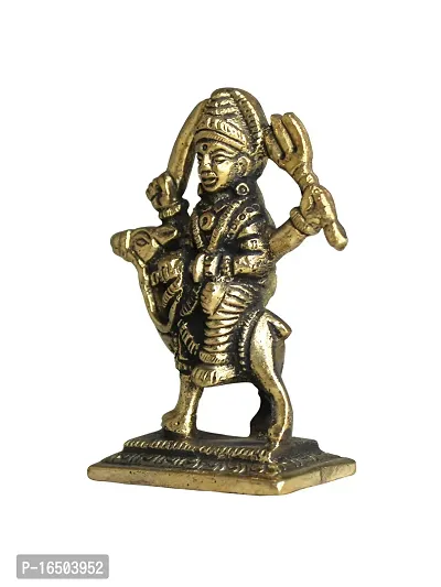 Om ssvmb9 Brass Dasa/Dasha MATA/Momai Maa/Durga Murti/Idol/Statue for Home Puja/Pooja Temple/Mandir (3.5 Inch, Gold Color)-thumb4