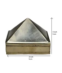 Om ssvmb9 Brass Vastu Pyramid That Spreads Positive Vibes, 3 Layer Metal Pyramid for Home and Office Feng Shui Products North-West Vaastu Dosh Nivaran Piramid (2 x 2 x 2 Inch, Gold)-thumb1