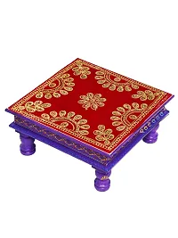 Om ssvmb9 Puja Altar Cloth for Multipurpose Use/Velvet Puja Cloth/Puja Aasan/Puja Chowki Assan/Puja Altar Cloth for Home Mandir Size (7 x 7 in, Red Color, Pack of 5)-thumb2