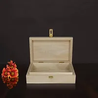 Wooden Cash Box Hand Made Laxmi Prapati Box Vastu Remedis Sriparni Wealth Money Cash Box (Weight:- 0.560 Kg)-thumb2