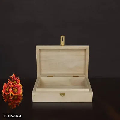 Wooden Cash Box Hand Made Laxmi Prapati Box Vastu Remedis Sriparni Wealth Money Cash Box (Weight:- 0.560 Kg)-thumb3
