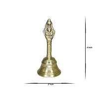 Om ssvmb9 Brass Bell/Ghanti for Home Puja Mandir Prayer Bell Ghanti, for Pooja Purpose, Spiritual Gifts (Weight:- 0.121 kg)-thumb1