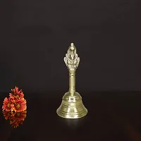 Om ssvmb9 Brass Bell/Ghanti for Home Puja Mandir Prayer Bell Ghanti, for Pooja Purpose, Spiritual Gifts (Weight:- 0.121 kg)-thumb2