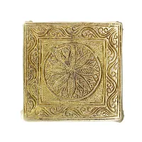 Om ssvmb9 Brass Bajot/Chowki/Pata/Patla for Puja Aasan All Purpose (Weight:- 440 gm)-thumb3