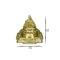 Om ssvmb9 Brass Meru Shree Yantra Shri Yantram for Diwali Puja Lakshmi Pooja Very Effective Yantra for Increase Positive Energy, Good Luck (Weight :- 0.355 Kg)-thumb1