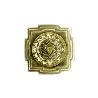 Om ssvmb9 Brass Meru Shree Yantra Shri Yantram for Diwali Puja Lakshmi Pooja Very Effective Yantra for Increase Positive Energy, Good Luck (Weight :- 0.355 Kg)-thumb2