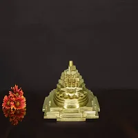 Om ssvmb9 Brass Meru Shree Yantra Shri Yantram for Diwali Puja Lakshmi Pooja Very Effective Yantra for Increase Positive Energy, Good Luck (Weight :- 0.355 Kg)-thumb3