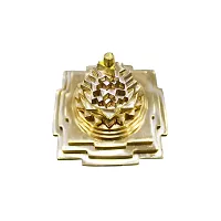 Om ssvmb9 Brass Meru Shree Yantra Shri Yantram for Diwali Puja Lakshmi Pooja Very Effective Yantra for Increase Positive Energy, Good Luck (Weight :- 0.355 Kg)-thumb4