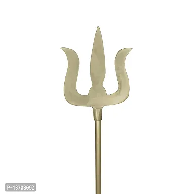 Om ssvmb9 Brass Trishool/Trishul/Shoolam Lord Shiv mahadev Durga Pooja/Puja trishul Trident for Protection and Worship (Weight:- 0.180 kg)-thumb4