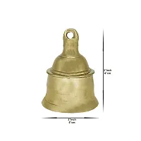 Om ssvmb9 Brass Bell/Ghanti for Home Puja Mandir Prayer Bell Pooja Head Pooja Puja Bell Ghanti, for Poojan Purpose, Spiritual Gifts (Weight:- 0.114 kg)-thumb1