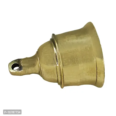 Om ssvmb9 Brass Bell/Ghanti for Home Puja Mandir Prayer Bell Pooja Head Pooja Puja Bell Ghanti, for Poojan Purpose, Spiritual Gifts (Weight:- 0.114 kg)-thumb4