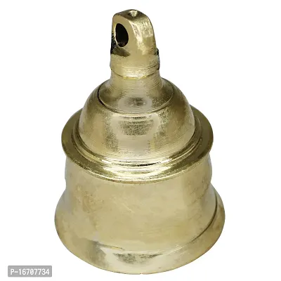 Om ssvmb9 Brass Bell/Ghanti for Home Puja Mandir Prayer Bell Pooja Head Pooja Puja Bell Ghanti, for Poojan Purpose, Spiritual Gifts (Weight:- 0.114 kg)-thumb5