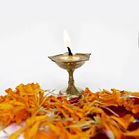 Om ssvmb9 Brass Deepak/Diya Oil Lamp for Aarti Home Temple Puja Articles Decor Diwali/Durga Pooja Navratri Gifts (Diameter:- 6 cm, Pack of 9)-thumb3