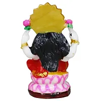 Om ssvmb9 Marble Lakshmi MATA Murti/Statue for Home Puja/Pooja Temple Mandir Laxmi Devi Idol for Wealth, Happiness, and Prosperity (H x W :- 4.5 x 3 Inch)-thumb3