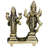 Om ssvmb9 Brass Vishnu Lakshmi Brass Idol Lord Vishnu/Laxmi Narayan Standing Murti - Handmade Statue Lakshmi/Laxmi Narayan Idol/Murti/Statue (Height :- 2.5 Inch)-thumb4