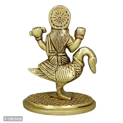 Om ssvmb9 Brass Brahmani Maa Murti MATA Rani Statue Durga Maa Idol for Home Puja/Pooja Temple/Mandir (H x W:- 4 x 2 Inch, Weight:- 0.360)-thumb3