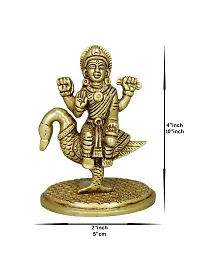 Om ssvmb9 Brass Brahmani Maa Murti MATA Rani Statue Durga Maa Idol for Home Puja/Pooja Temple/Mandir (H x W:- 4 x 2 Inch, Weight:- 0.360)-thumb4