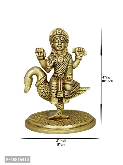 Om ssvmb9 Brass Brahmani Maa Murti MATA Rani Statue Durga Maa Idol for Home Puja/Pooja Temple/Mandir (H x W:- 4 x 2 Inch, Weight:- 0.360)-thumb5