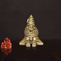 Om ssvmb9 Brass Idol Goddess Tulja Bhavani Statues for Home Office Mandir Decor Bhowanee Tulaja Turaja Tvarita Amba and Jagadamba Avatar of The Goddess Parvati (H x W:- 2.7 x 1.5 Inch, Weight:- 0.310)-thumb3