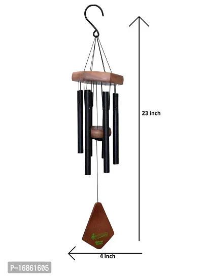 Om ssvmb9 Metal Feng Shui Vastu Windchime/Wind Chimes 6 Pipes Rods for Positive Vibrations Energy Flow at Home, Office, Garden, Balcony, Bedroom, Window, Indoor  Outdoor Decoration 23 Inch-thumb2