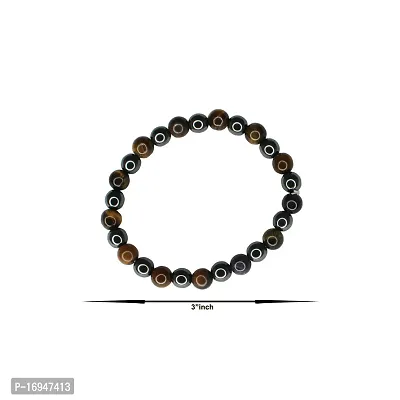 Om ssvmb9 Tiger Eye Bracelet | Natural  Certified | Astrological Gemstone | Positive Effect | Unisex Both for Men  Women (Pack Of 1)-thumb2