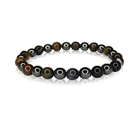 Om ssvmb9 Tiger Eye Bracelet | Natural  Certified | Astrological Gemstone | Positive Effect | Unisex Both for Men  Women (Pack Of 1)-thumb2