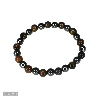 Om ssvmb9 Tiger Eye Bracelet | Natural  Certified | Astrological Gemstone | Positive Effect | Unisex Both for Men  Women (Pack Of 1)-thumb4