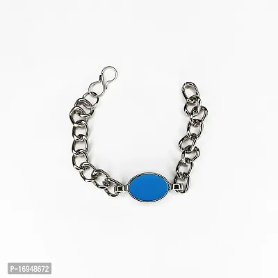 Om ssvmb9 Firoza Natural Healing Crystal Gem Stone Beaded Bracelet for Men  Women, Color Blue Salman Khan Bracelet (Pack Of 1)