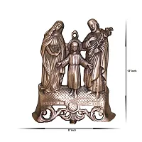 Om ssvmb9 Holy Family Wall Hanging - Popular Christian Decorative Craft - Black Metal-thumb1