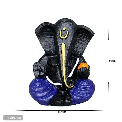 Om ssvmb9 Ganesh Idol for Home Pooja Temple Marble Ganesha Statue Antique Ganesh Ji Ki Murti Home Office Decorative Showpiece Sitting Base Ganesh Ji Ki Murti-thumb2