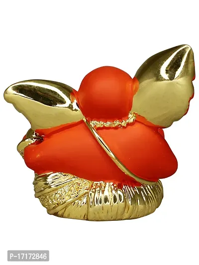 Om ssvmb9 Ganesha/Ganesh/Ganesh ji/Ganpati Idol/Idols/Murti/Statue for Gift, Car Dashborad, Home Deacute;cor Figurine for Main Door,Puja/Pooja, Mandir/Temple (Gold) (5x5x4)-thumb5