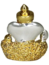 Om ssvmb9 Ganesha/Ganesh/Ganesh ji/Ganpati Idol/Idols/Murti/Statue for Gift, Car Dashborad, Home Deacute;cor Figurine for Main Door,Puja/Pooja, Mandir/Temple (Silver Gold) (4x4x2)-thumb4