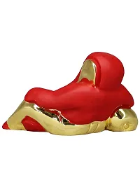 Om ssvmb9 Ganesha/Ganesh/Ganesh ji/Ganpati Idol/Idols/Murti/Statue for Gift, Car Dashborad, Home Deacute;cor Figurine for Main Door,Puja/Pooja, Mandir/Temple (Gold Red) (4x7x3)-thumb4