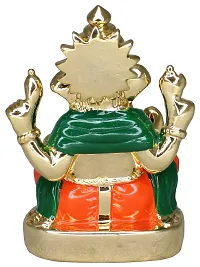 Om ssvmb9 Ganesha/Ganesh/Ganesh ji/Ganpati Idol/Idols/Murti/Statue for Gift, Car Dashborad, Home Deacute;cor Figurine for Main Door,Puja/Pooja, Mandir/Temple (Gold Plated) (7x5x3)-thumb4