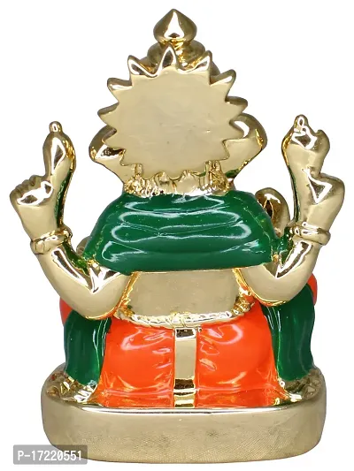 Om ssvmb9 Ganesha/Ganesh/Ganesh ji/Ganpati Idol/Idols/Murti/Statue for Gift, Car Dashborad, Home Deacute;cor Figurine for Main Door,Puja/Pooja, Mandir/Temple (Gold Plated) (7x5x3)-thumb5