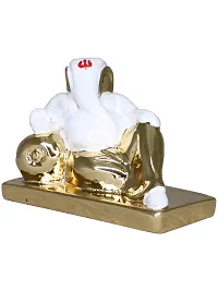 Om ssvmb9 Ganesha/Ganesh/Ganesh ji/Ganpati Idol/Idols/Murti/Statue for Gift, Car, Home Deacute;cor Figurine for Main Door,Puja/Pooja, Mandir/Temple (Gold Plated) (4x6x3)-thumb3